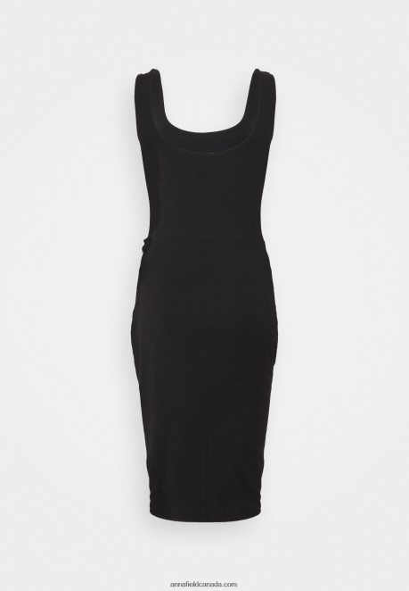 Anna Field Women Jersey Dress Black H42J4Z109