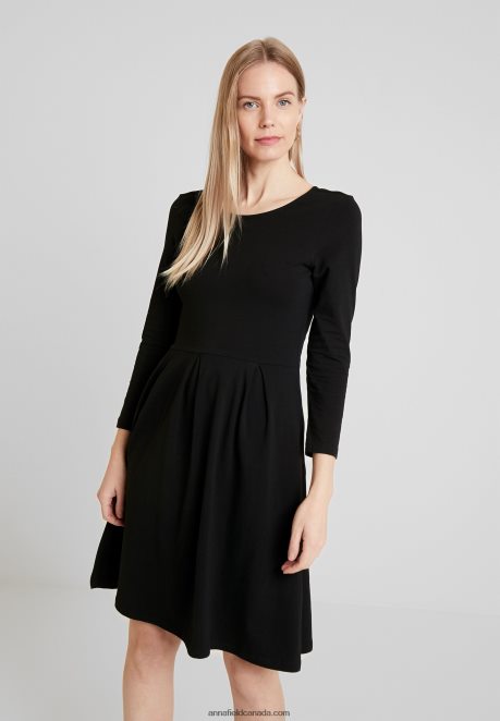 Anna Field Women Jersey Dress Black H42J4Z120