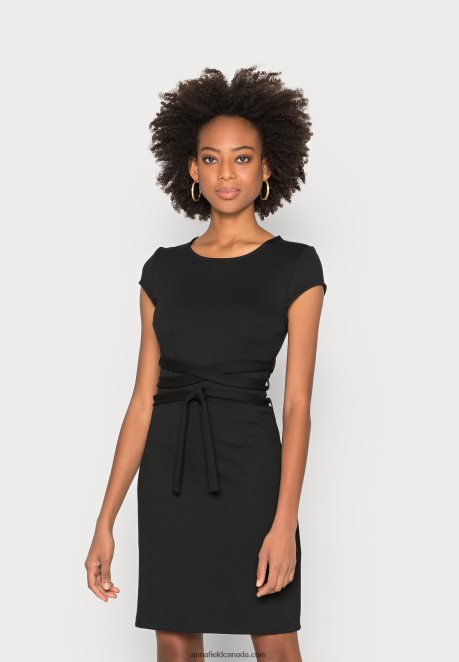 Anna Field Women Jersey Dress Black H42J4Z131