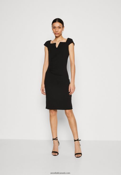 Anna Field Women Jersey Dress Black H42J4Z133
