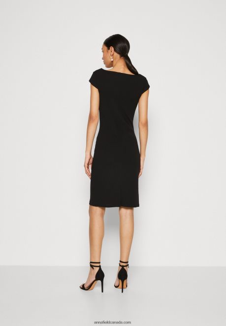 Anna Field Women Jersey Dress Black H42J4Z133