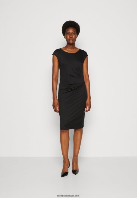 Anna Field Women Jersey Dress Black H42J4Z136