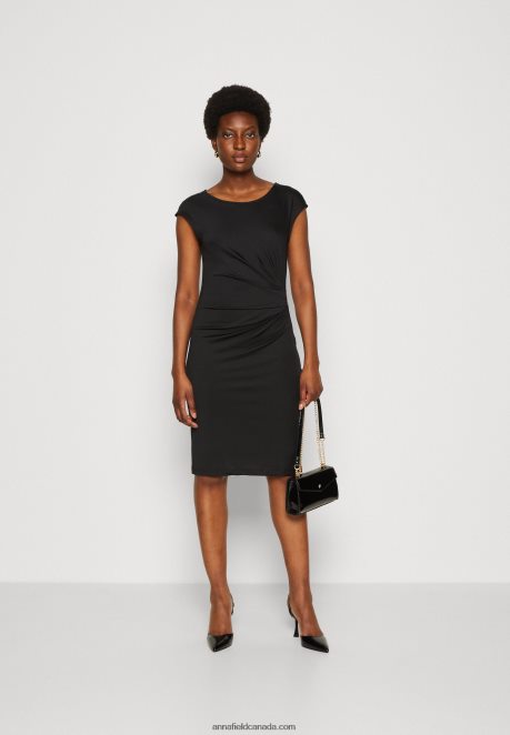 Anna Field Women Jersey Dress Black H42J4Z136