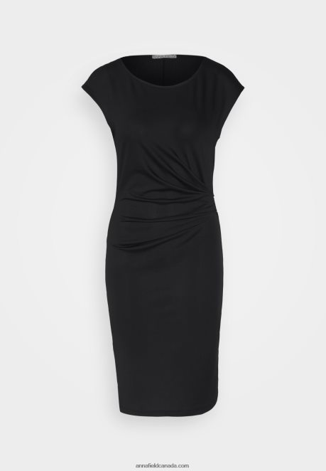 Anna Field Women Jersey Dress Black H42J4Z136