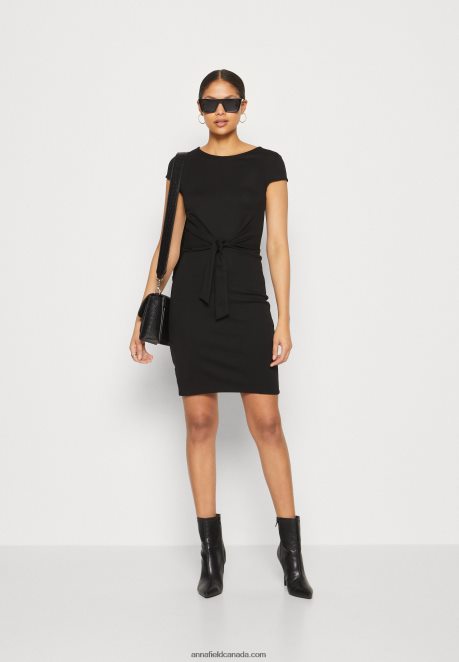 Anna Field Women Jersey Dress Black H42J4Z140