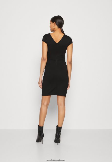 Anna Field Women Jersey Dress Black H42J4Z140