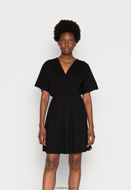 Anna Field Women Jersey Dress Black H42J4Z159