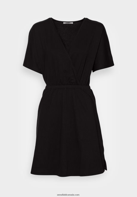 Anna Field Women Jersey Dress Black H42J4Z159