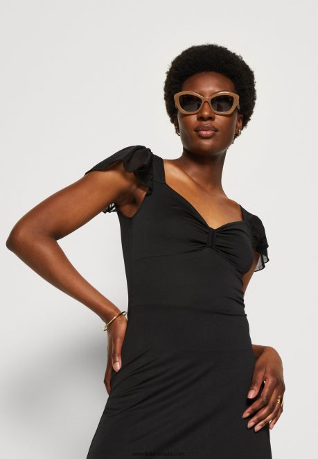 Anna Field Women Jersey Dress Black H42J4Z160