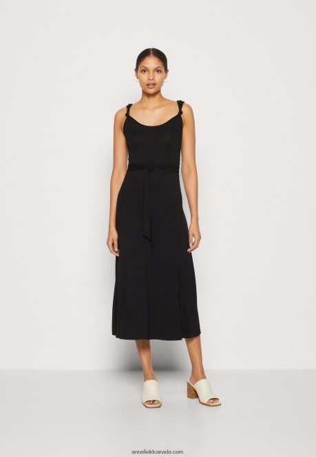 Anna Field Women Jersey Dress Black H42J4Z162