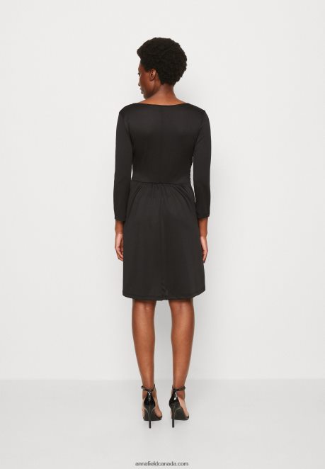 Anna Field Women Jersey Dress Black H42J4Z165
