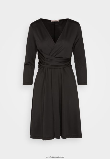 Anna Field Women Jersey Dress Black H42J4Z165