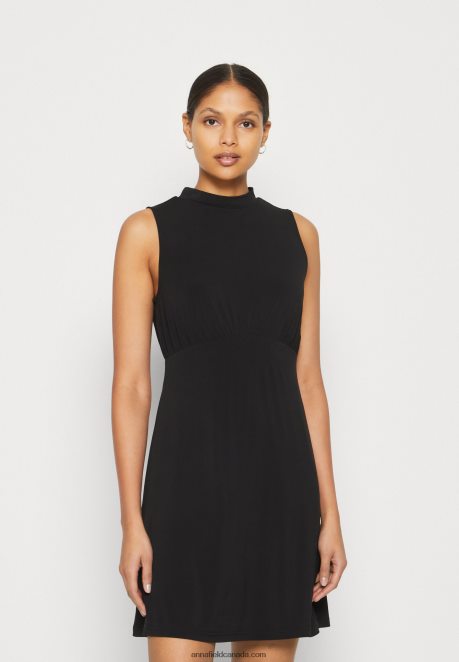 Anna Field Women Jersey Dress Black H42J4Z167