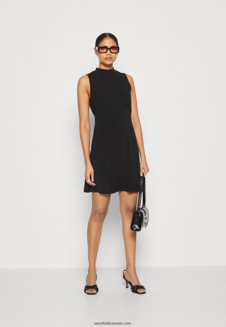 Anna Field Women Jersey Dress Black H42J4Z167