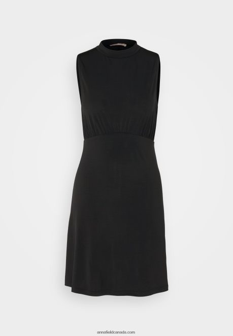 Anna Field Women Jersey Dress Black H42J4Z167