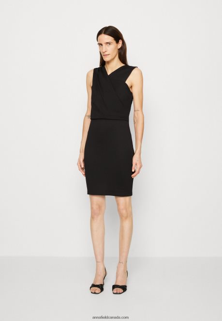 Anna Field Women Jersey Dress Black H42J4Z174