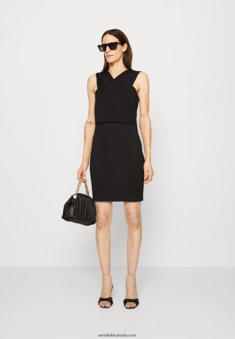 Anna Field Women Jersey Dress Black H42J4Z174