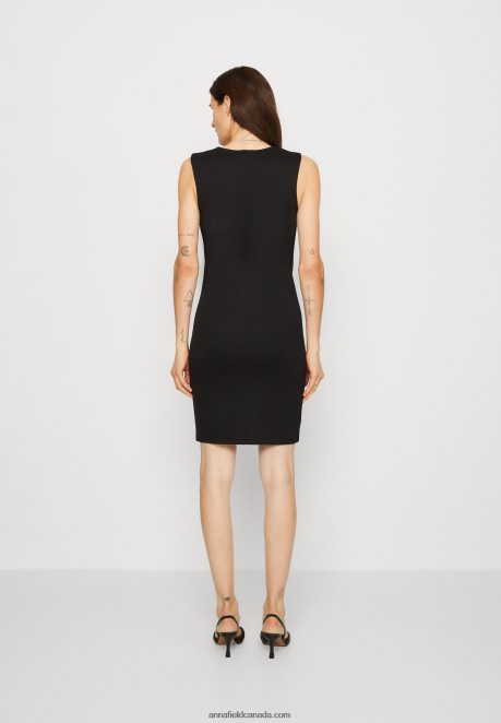 Anna Field Women Jersey Dress Black H42J4Z174