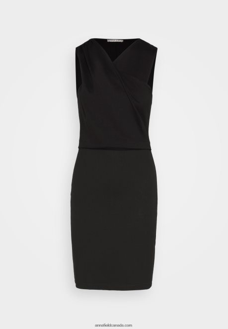 Anna Field Women Jersey Dress Black H42J4Z174