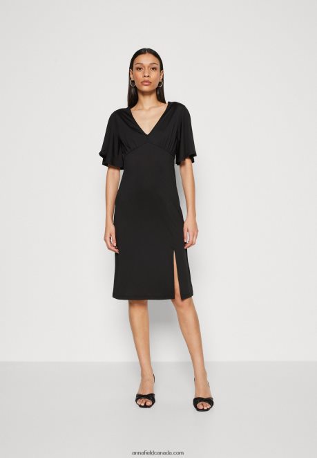 Anna Field Women Jersey Dress Black H42J4Z176