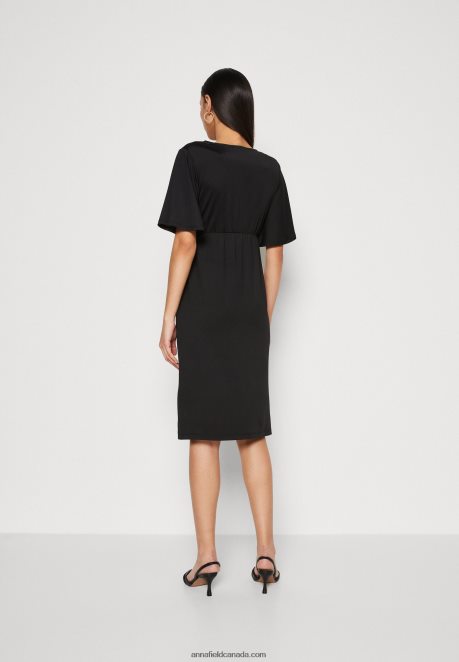 Anna Field Women Jersey Dress Black H42J4Z176