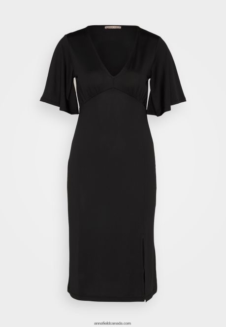 Anna Field Women Jersey Dress Black H42J4Z176