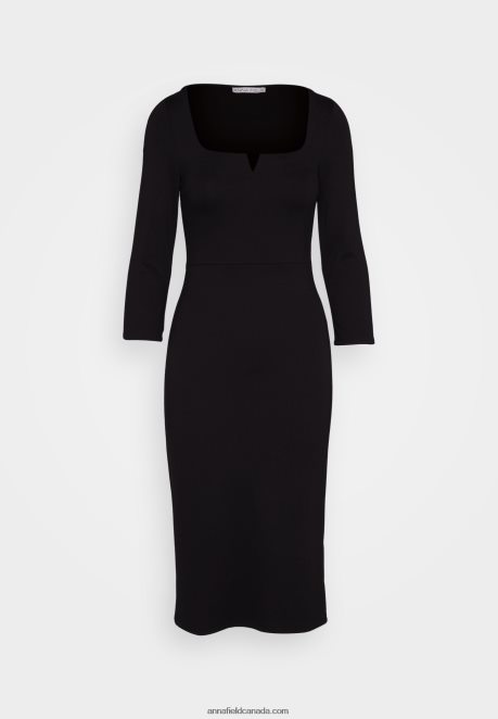 Anna Field Women Jersey Dress Black H42J4Z178