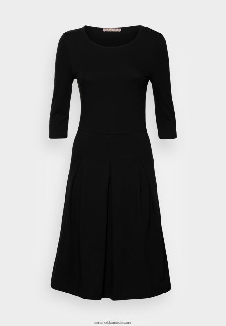 Anna Field Women Jersey Dress Black H42J4Z181