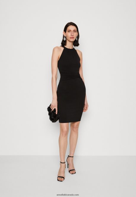 Anna Field Women Jersey Dress Black H42J4Z182