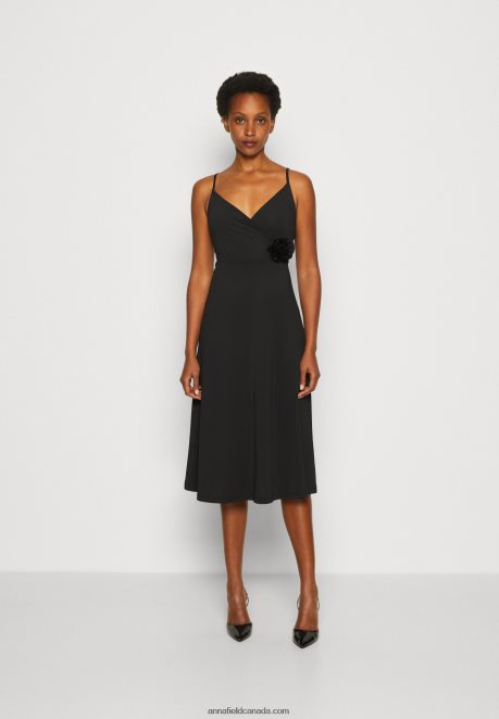 Anna Field Women Jersey Dress Black H42J4Z43