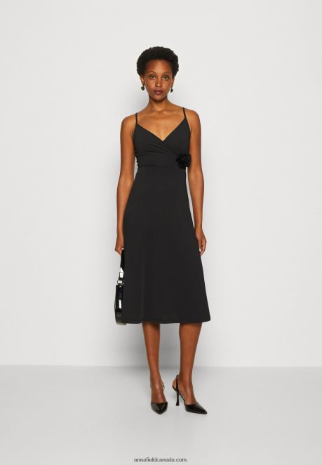 Anna Field Women Jersey Dress Black H42J4Z43