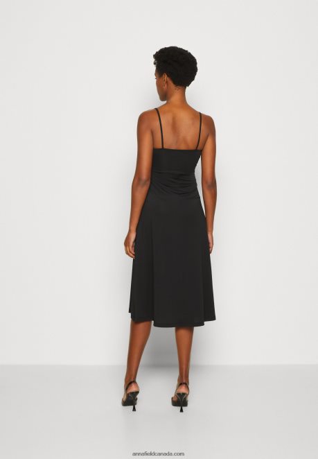 Anna Field Women Jersey Dress Black H42J4Z43