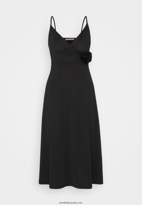 Anna Field Women Jersey Dress Black H42J4Z43