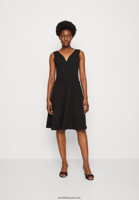 Anna Field Women Jersey Dress Black H42J4Z44