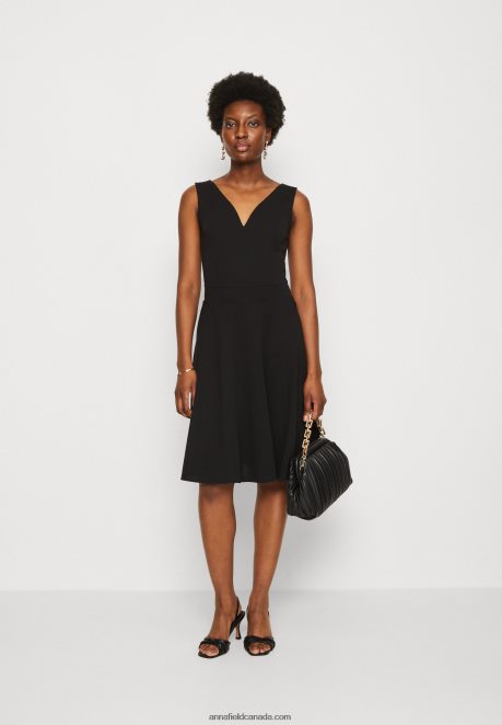 Anna Field Women Jersey Dress Black H42J4Z44