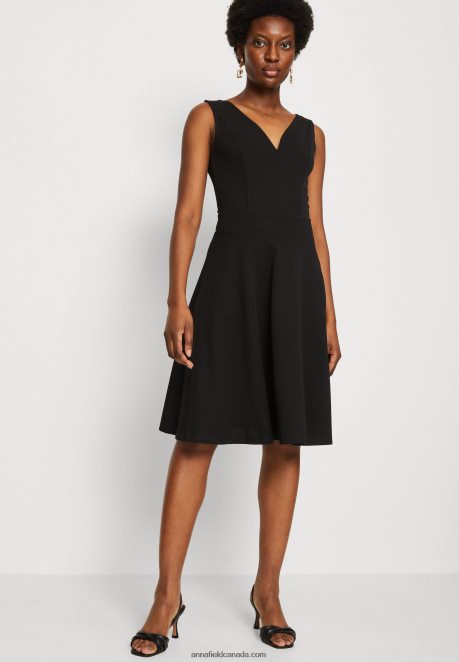 Anna Field Women Jersey Dress Black H42J4Z44