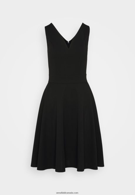 Anna Field Women Jersey Dress Black H42J4Z44