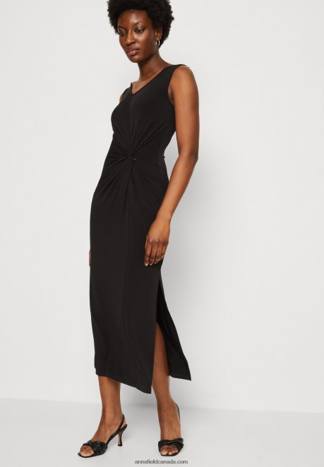 Anna Field Women Jersey Dress Black H42J4Z48