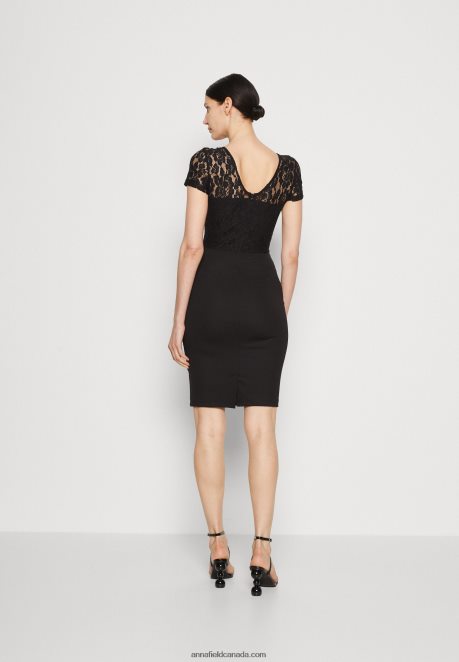 Anna Field Women Jersey Dress Black H42J4Z58
