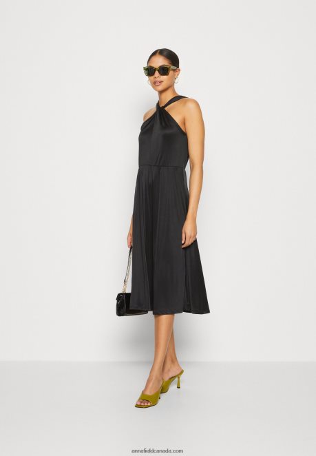 Anna Field Women Jersey Dress Black H42J4Z59