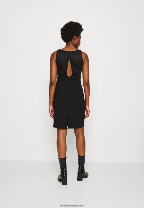Anna Field Women Jersey Dress Black H42J4Z63