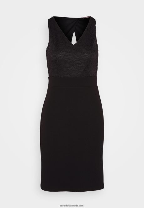 Anna Field Women Jersey Dress Black H42J4Z63