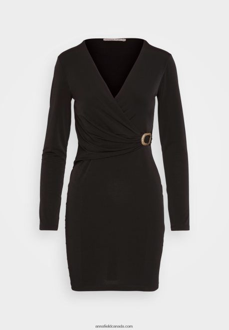 Anna Field Women Jersey Dress Black H42J4Z66