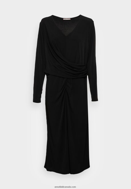 Anna Field Women Jersey Dress Black H42J4Z67