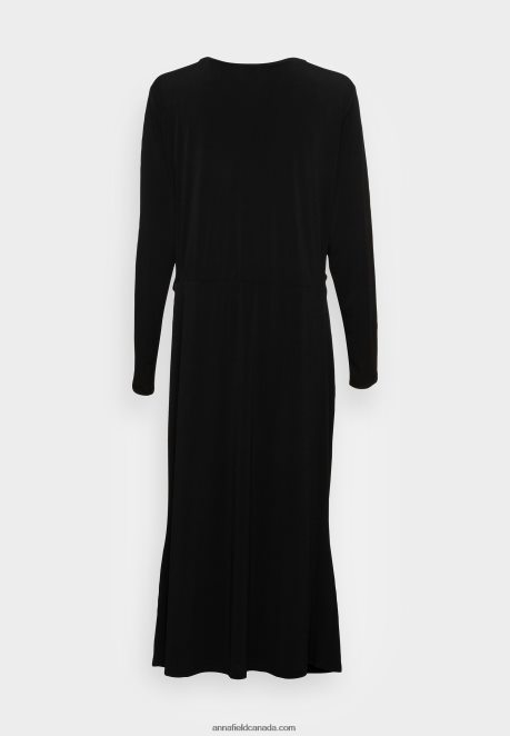 Anna Field Women Jersey Dress Black H42J4Z67