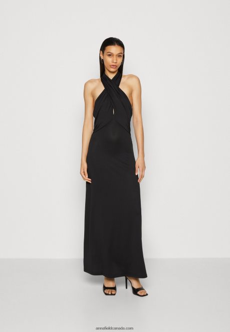Anna Field Women Jersey Dress Black H42J4Z77