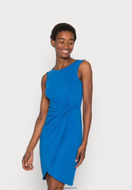 Anna Field Women Jersey Dress Blue H42J4Z126