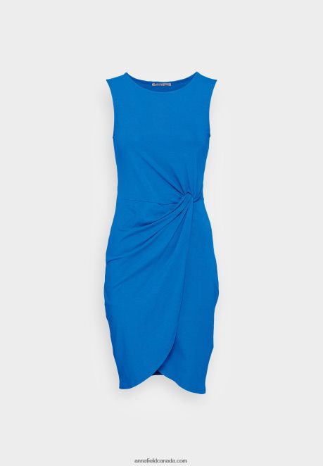 Anna Field Women Jersey Dress Blue H42J4Z126