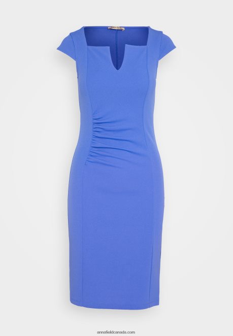 Anna Field Women Jersey Dress Blue H42J4Z132