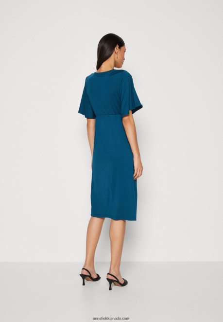 Anna Field Women Jersey Dress Blue H42J4Z147